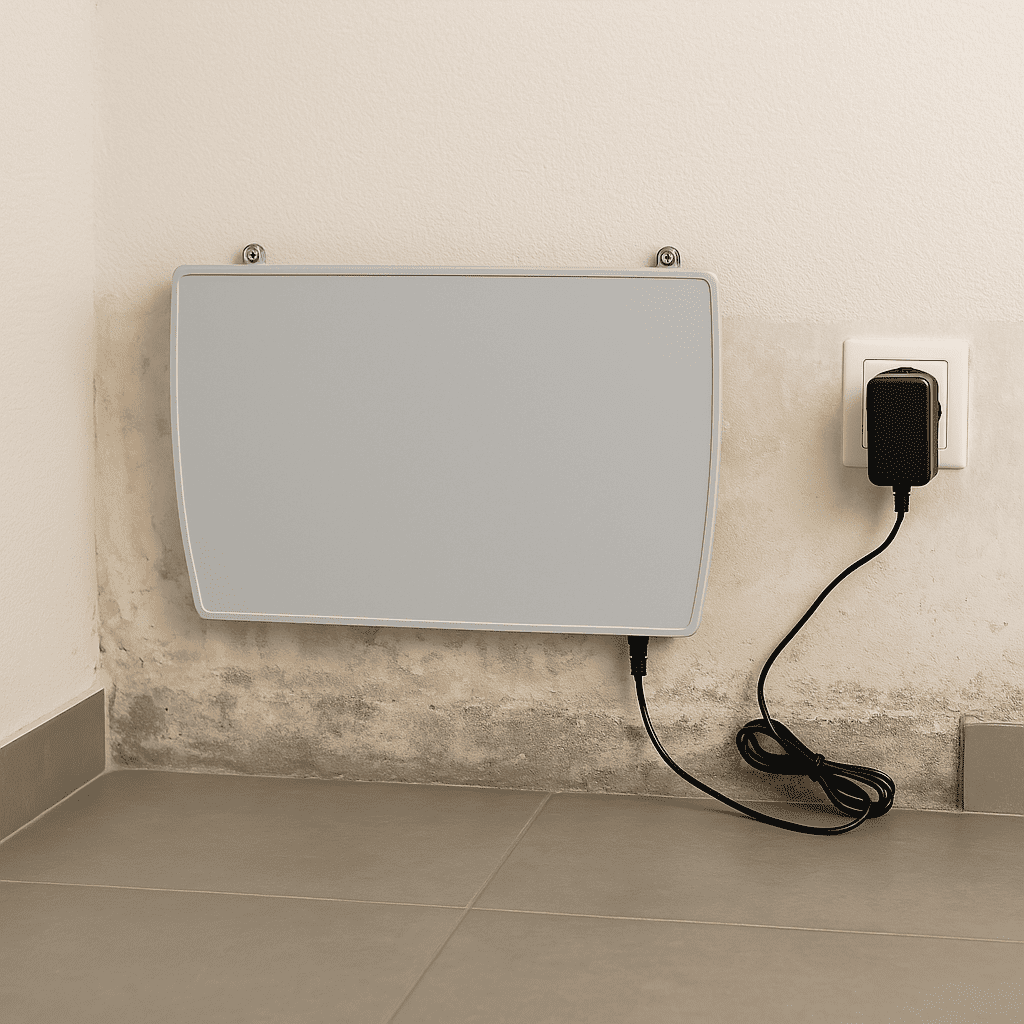 dispositivo sin obras para muros húmedos