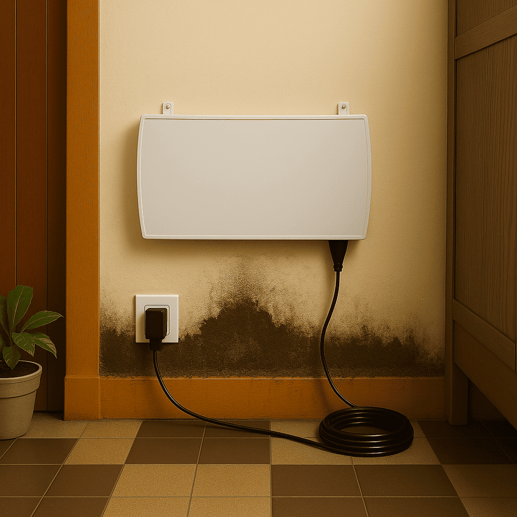 dispositivo sin obras para muros húmedos